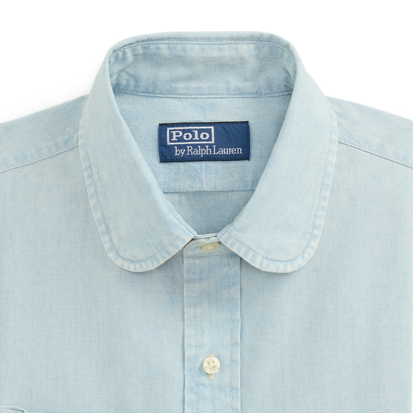 Custom Fit Indigo Chambray Shirt