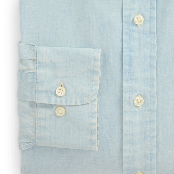 Custom Fit Indigo Chambray Shirt