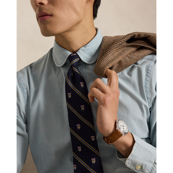 Custom Fit Indigo Chambray Shirt