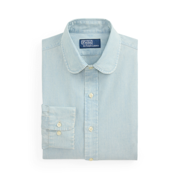 Custom Fit Indigo Chambray Shirt