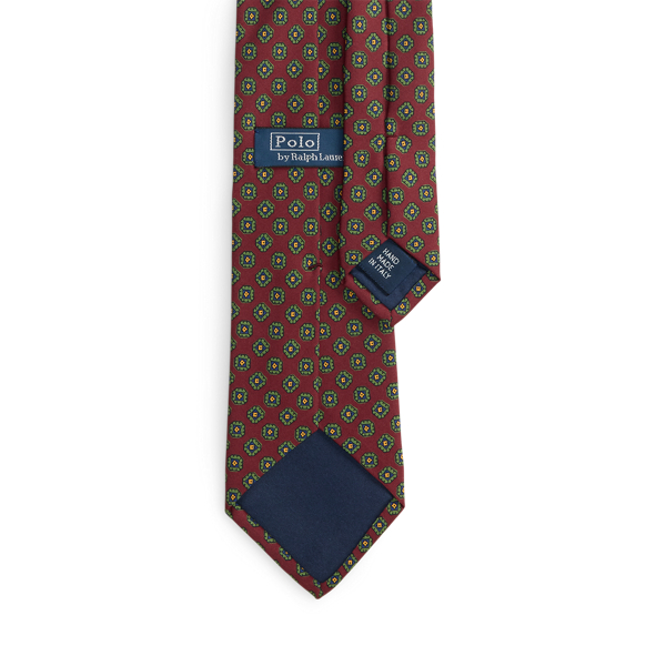 Wine Silk Foulard Tie Polo Ralph Lauren 2
