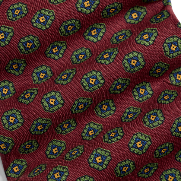 Wine Silk Foulard Tie Polo Ralph Lauren 3