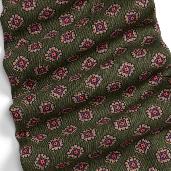 Green Silk Foulard Tie Polo Ralph Lauren 3