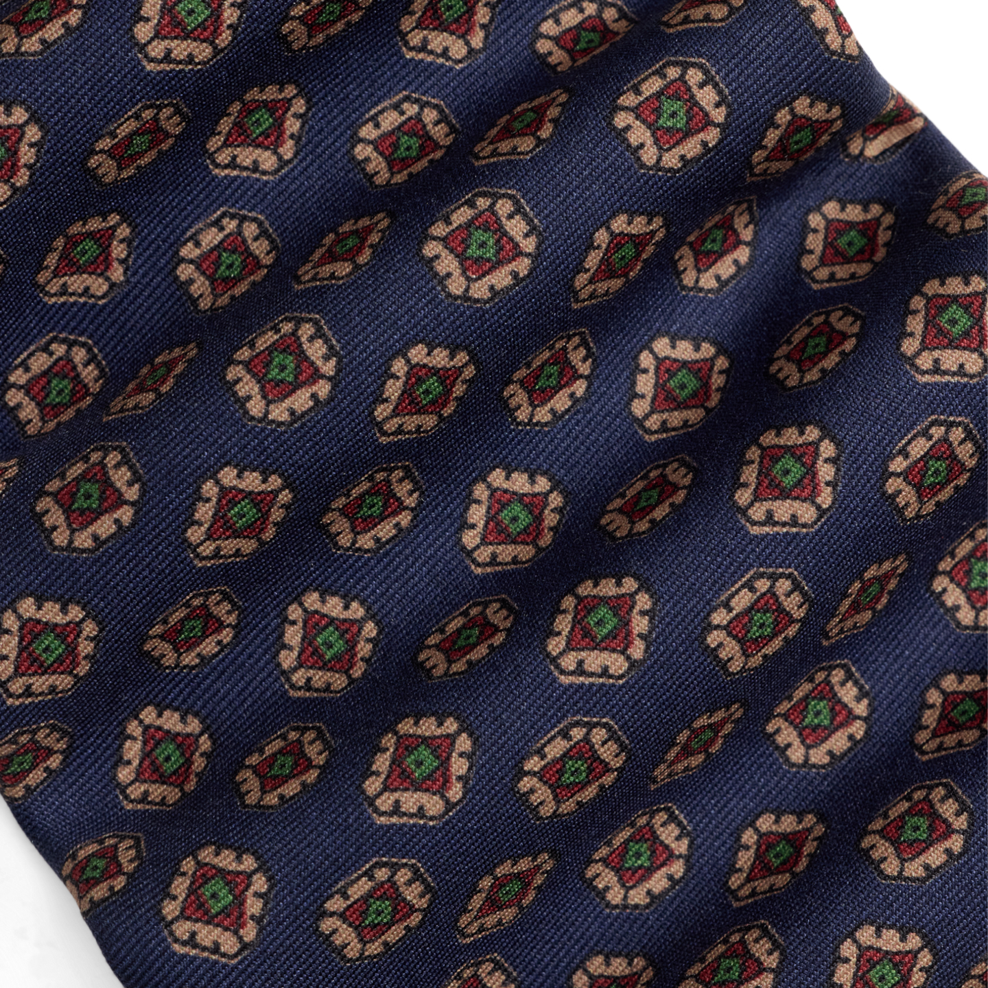 Мужской галстук Ralph Lauren Silk Foulard Tie, цвет: Синий — фото 2