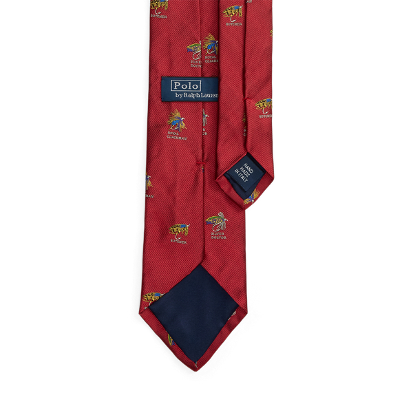 Fishing-Lure Silk Repp Tie