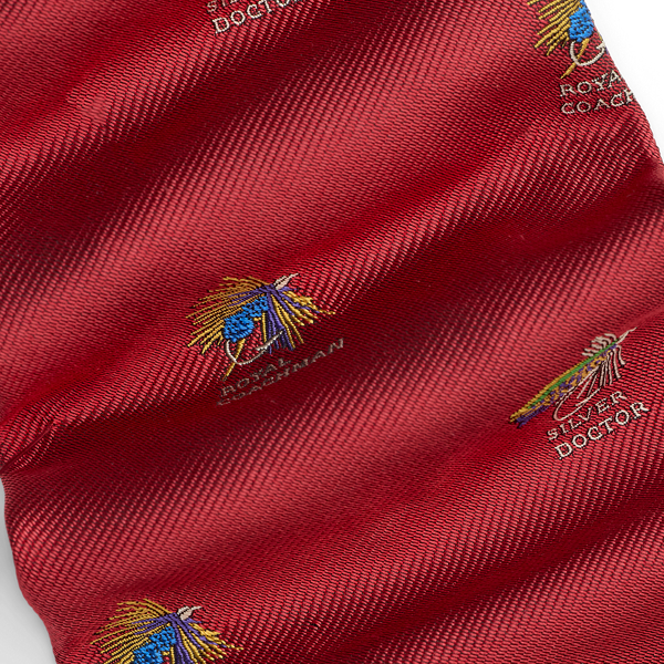 Fishing-Lure Silk Repp Tie