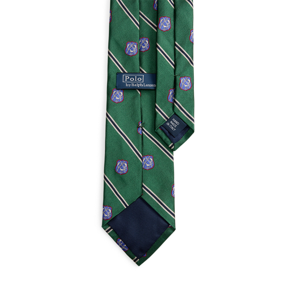 Cravatta Club in reps di seta Polo Ralph Lauren in Verde 2