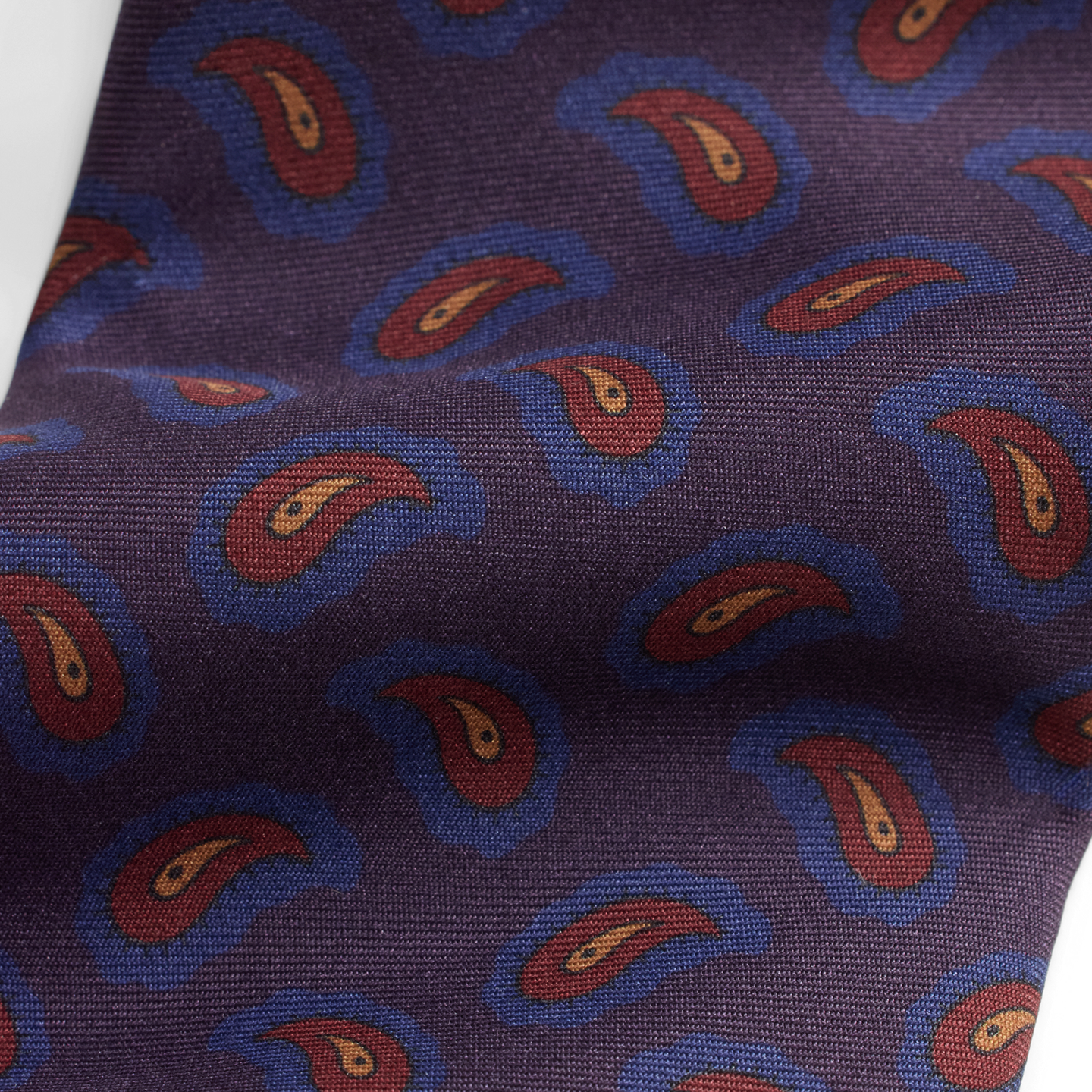 Мужские галстуки Ralph Lauren Pine-Print Silk Twill Tie, цвет: Фиолетовый — фото 2