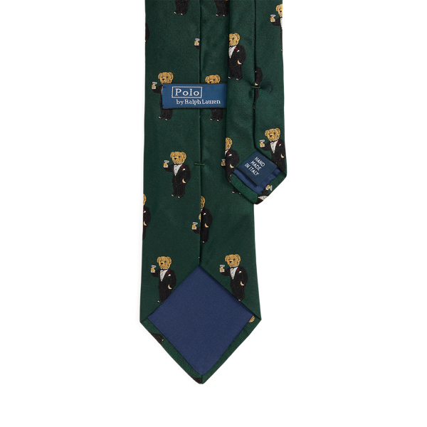 Graduate Martini Bear Silk Tie