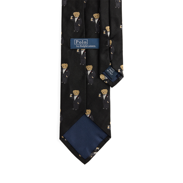 Cravate Graduate Martini Bear en soie