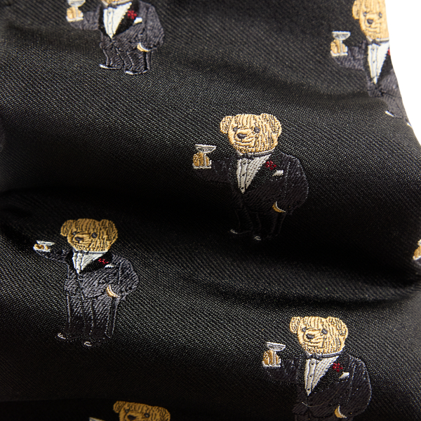 Cravate Graduate Martini Bear en soie