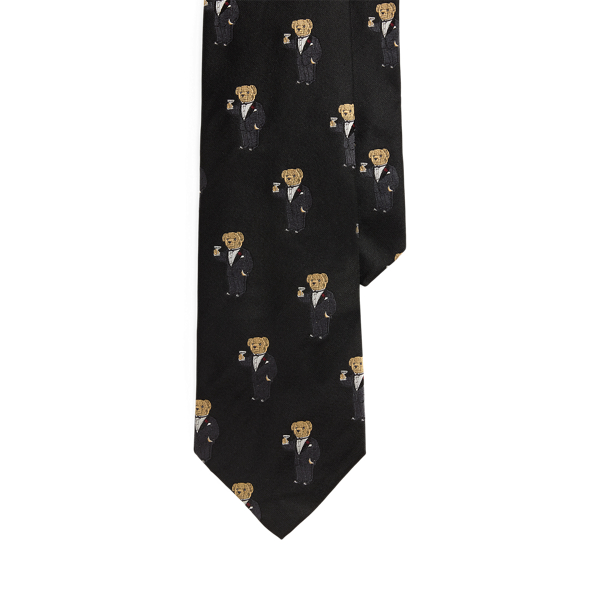 Cravate Graduate Martini Bear en soie