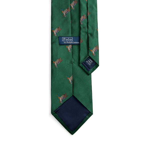 Graduate Mallard-Patterned Silk Tie