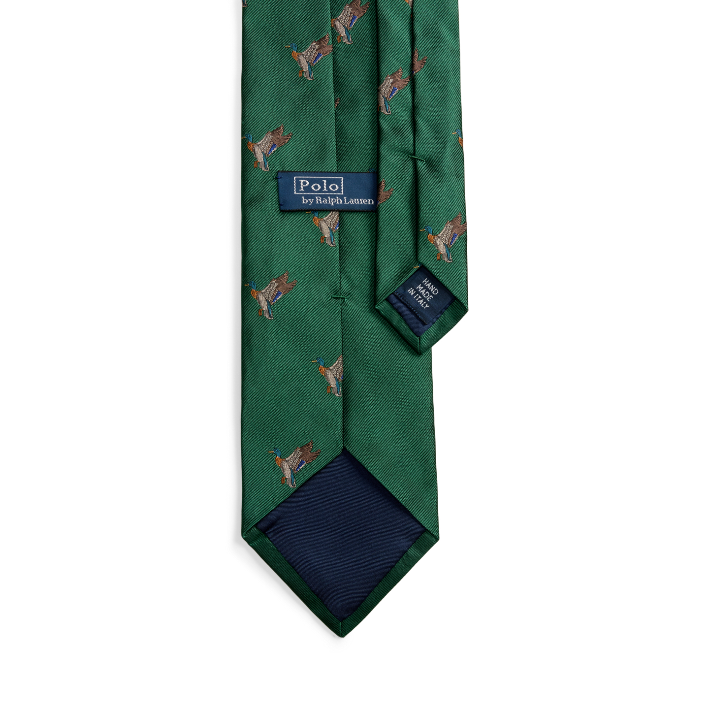 Мужские галстуки Ralph Lauren Graduate Mallard-Patterned Silk Tie, цвет: Зелёный — фото 1