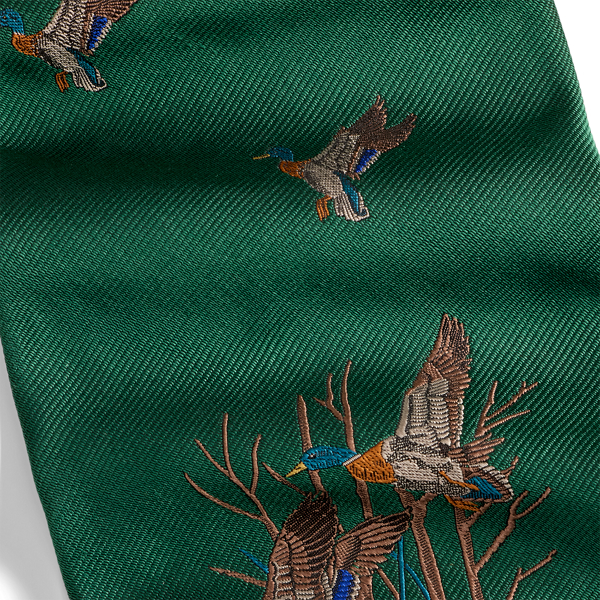 Graduate Mallard-Patterned Silk Tie
