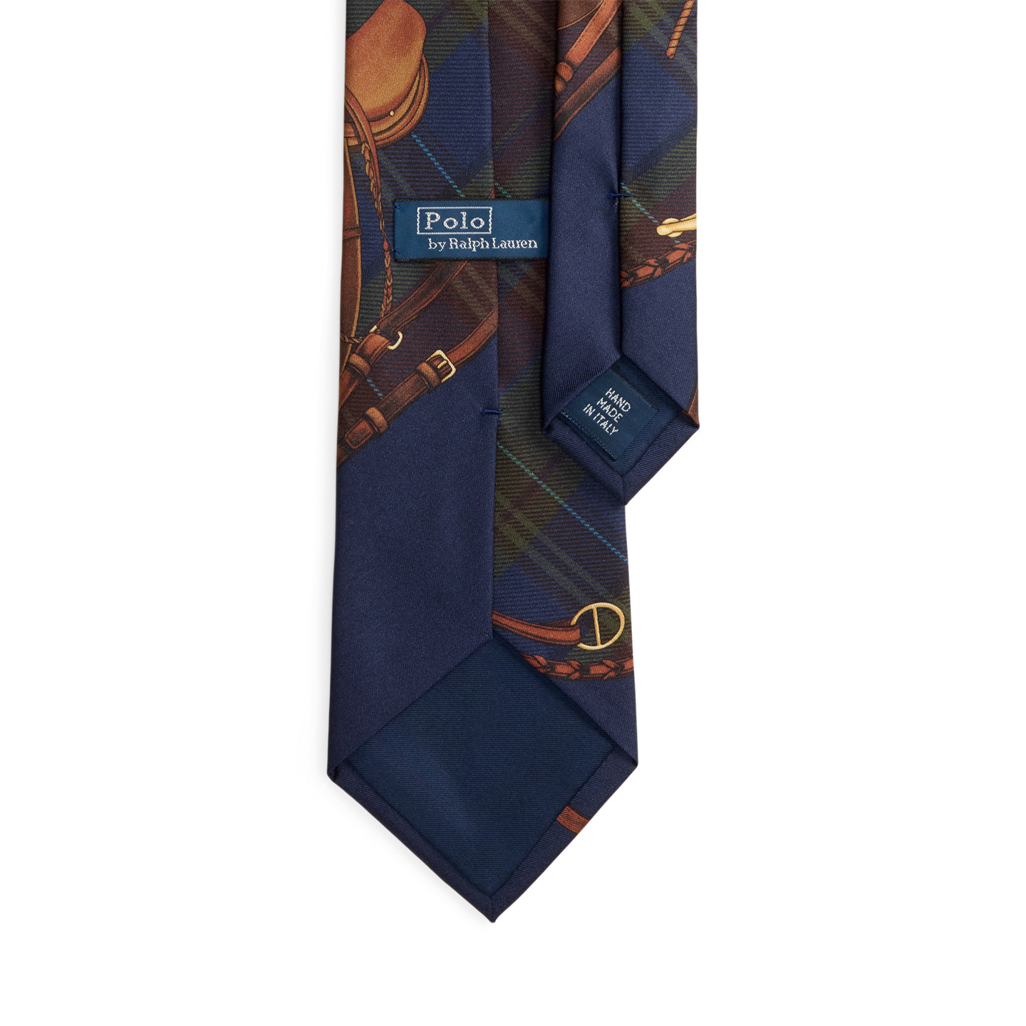 Мужской галстук Ralph Lauren Graduate Equestrian-Plaid Silk Tie, цвет: Разноцветный — фото 1