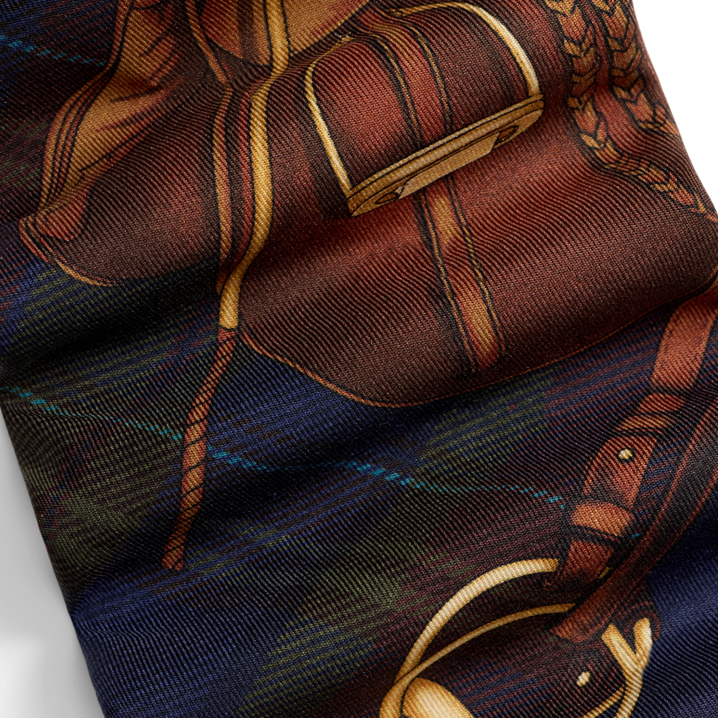 Мужской галстук Ralph Lauren Graduate Equestrian-Plaid Silk Tie, цвет: Разноцветный — фото 2