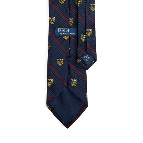 Navy Graduate Striped Silk Repp Club Tie Polo Ralph Lauren 2