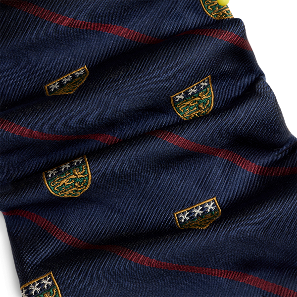Navy Graduate Striped Silk Repp Club Tie Polo Ralph Lauren 3
