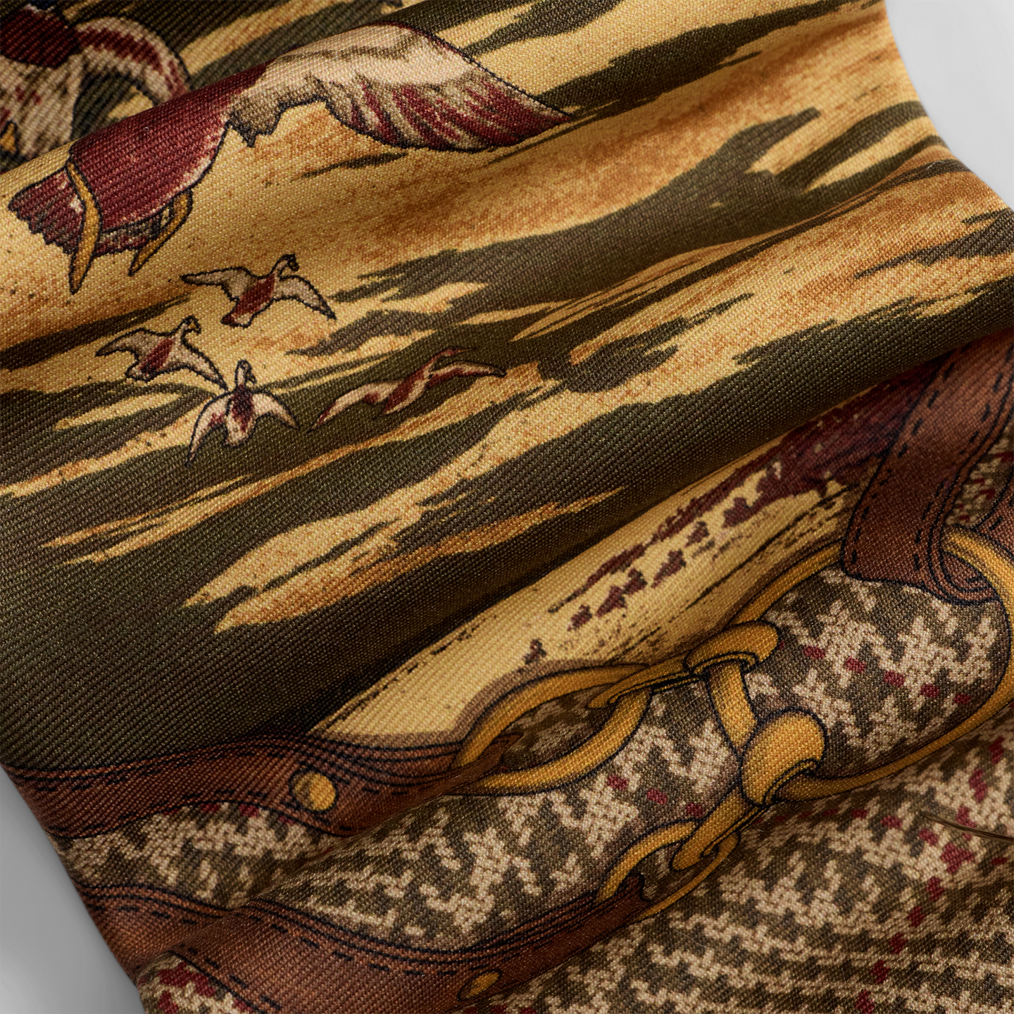 Мужской галстук Ralph Lauren Graduate Duck-Print Silk Tie, цвет: Разноцветный — фото 2