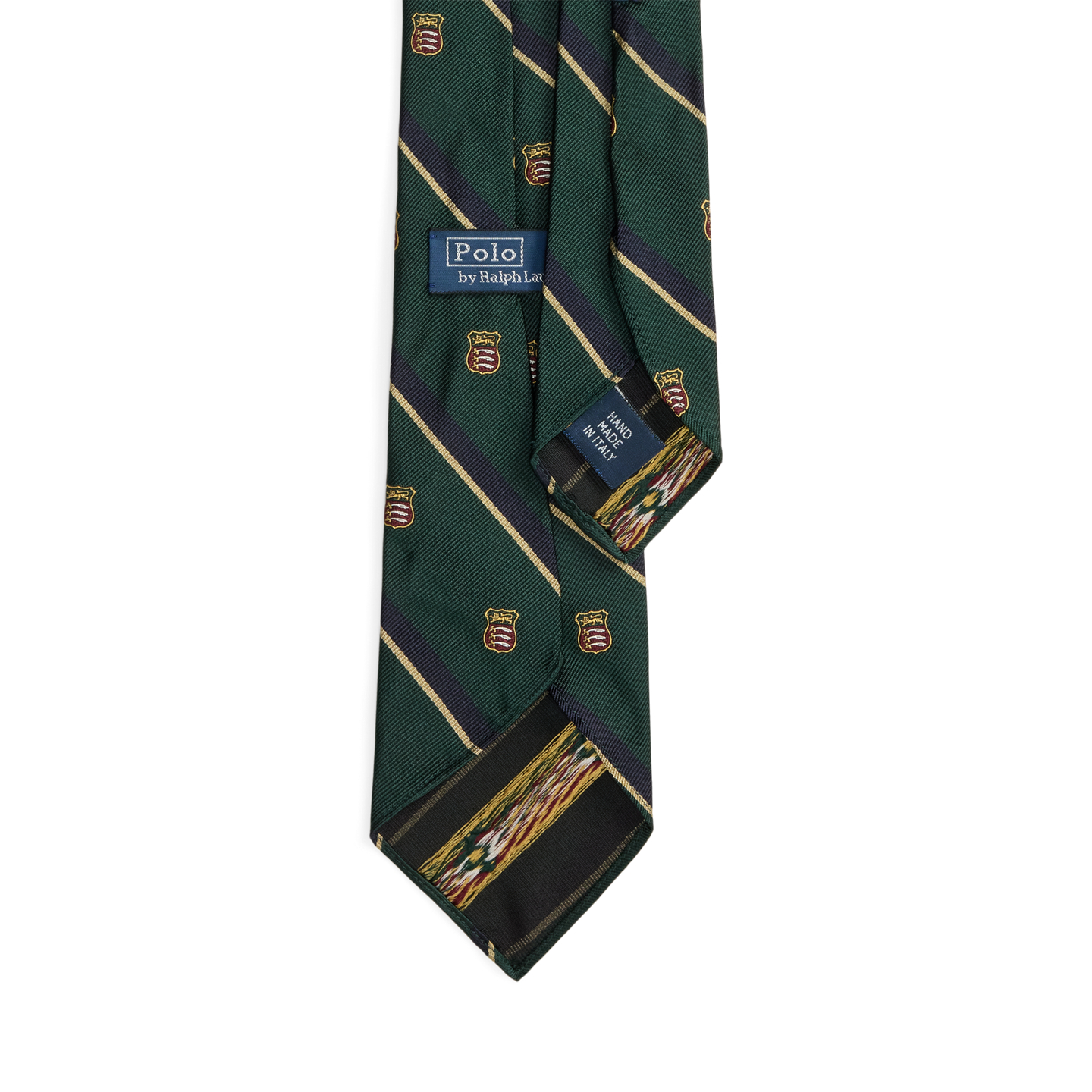 Мужские галстуки Ralph Lauren Vintage-Inspired Striped Club Tie, цвет: Зелёный — фото 1