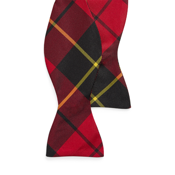 Plaid Silk Bow Tie