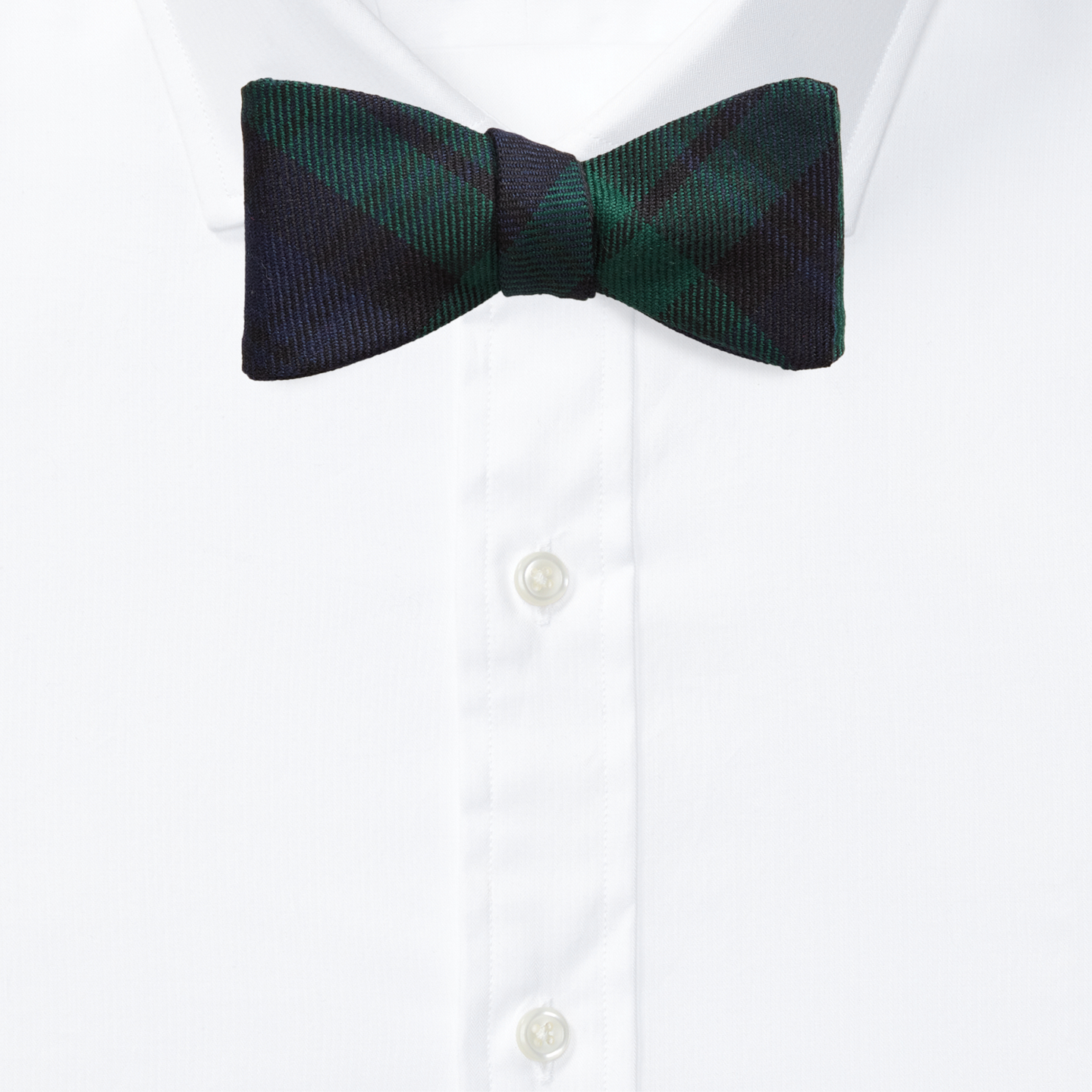 Мужские галстуки Ralph Lauren Tartan Wool Bow Tie, цвет: Тёмно-синий / Зелёный — фото 1