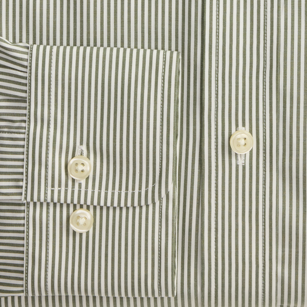 Custom Fit Striped Poplin Shirt