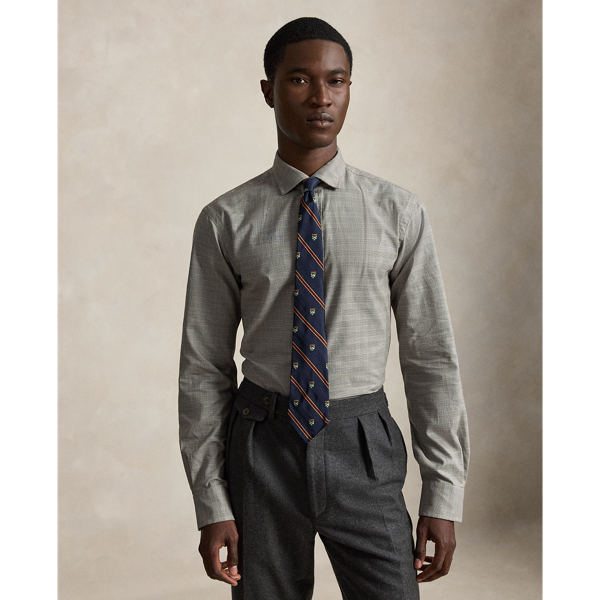 Custom Fit Plaid Twill Shirt