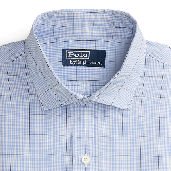 Custom Fit Plaid Poplin Shirt