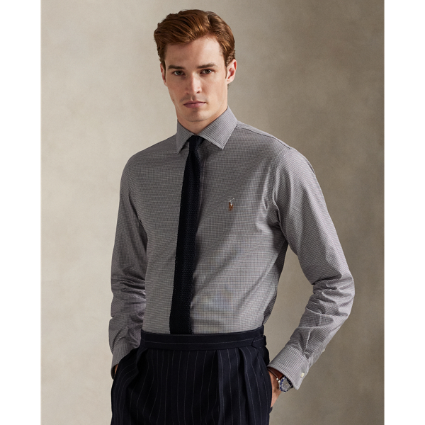 Regent Custom Fit Plaid Oxford Shirt