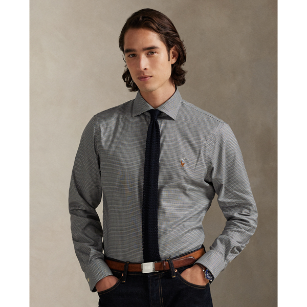 Regent Custom Fit Plaid Oxford Shirt