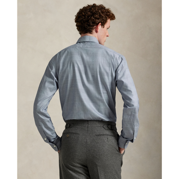 Custom Fit Plaid Twill Shirt