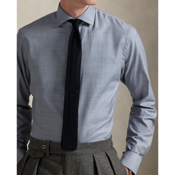 Custom Fit Plaid Twill Shirt