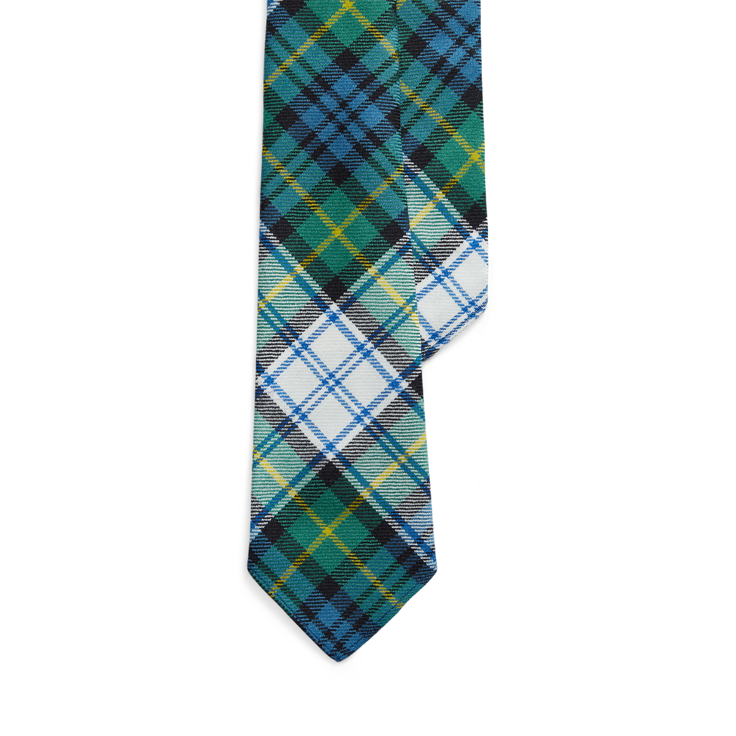 Мужские галстуки Ralph Lauren Vintage-Inspired Tartan Wool Tie, цвет: Зелёный / Синий разноцветный — фото 3