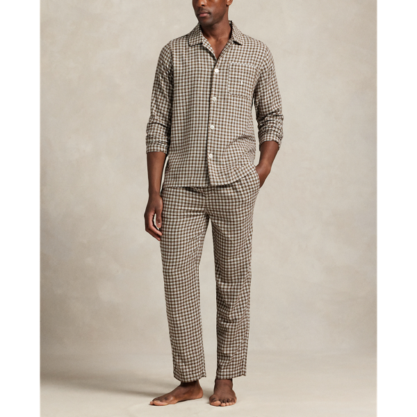 Brown Multi Plaid Flannel Sleep Set Polo Ralph Lauren 2