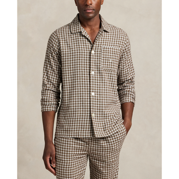 Brown Multi Plaid Flannel Sleep Set Polo Ralph Lauren 3