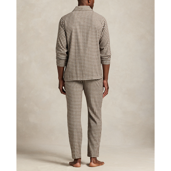 Brown Multi Plaid Flannel Sleep Set Polo Ralph Lauren 4
