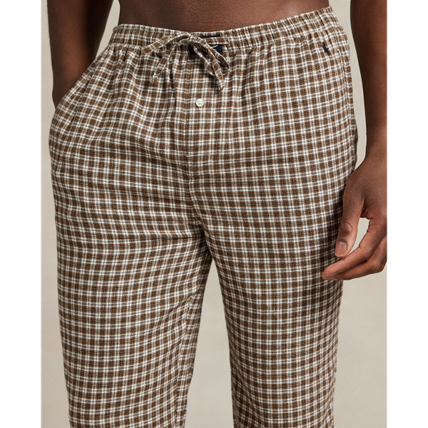 Brown Multi Plaid Flannel Sleep Set Polo Ralph Lauren 5