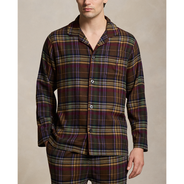 Geruite flanellen pyjamaset