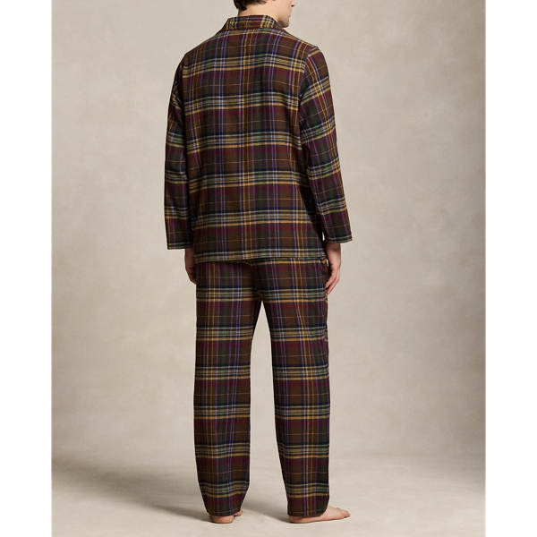 Geruite flanellen pyjamaset