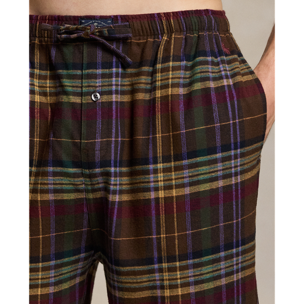 Geruite flanellen pyjamaset