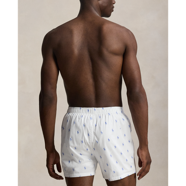 3er-Pack Boxershorts aus Baumwolle Polo Ralph Lauren in Wei&szlig;/Blau gestreift 4