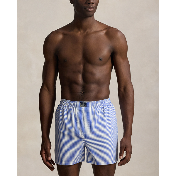 3er-Pack Boxershorts aus Baumwolle Polo Ralph Lauren in Wei&szlig;/Blau gestreift 5