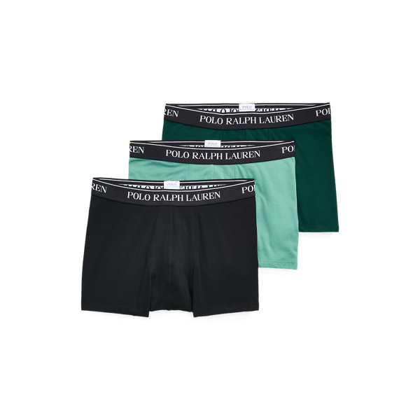 Conjunto de 3 boxers em algod&atilde;o Classic Polo Ralph Lauren em 1