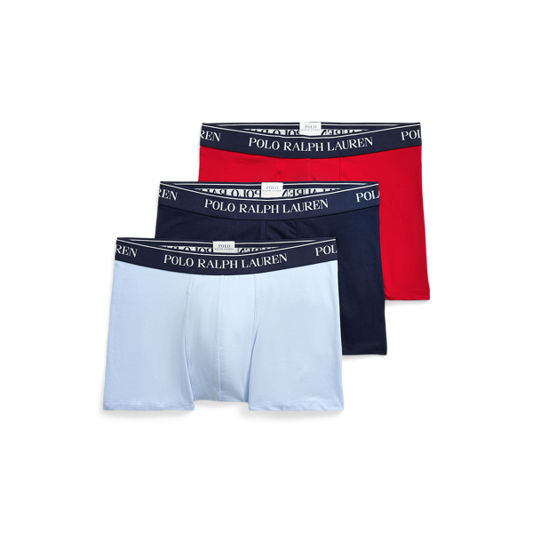 Navy/Red/Office Blue 클래식 스트레치 코튼 트렁크 쓰리팩 Polo Ralph Lauren 1