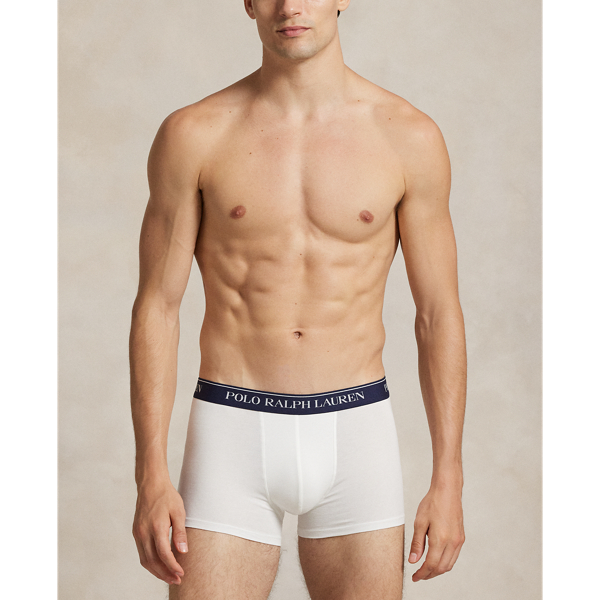 Classic Stretch-Cotton Trunk 3-Pack Polo Ralph Lauren in Rot/Wei&szlig;/Navy 2