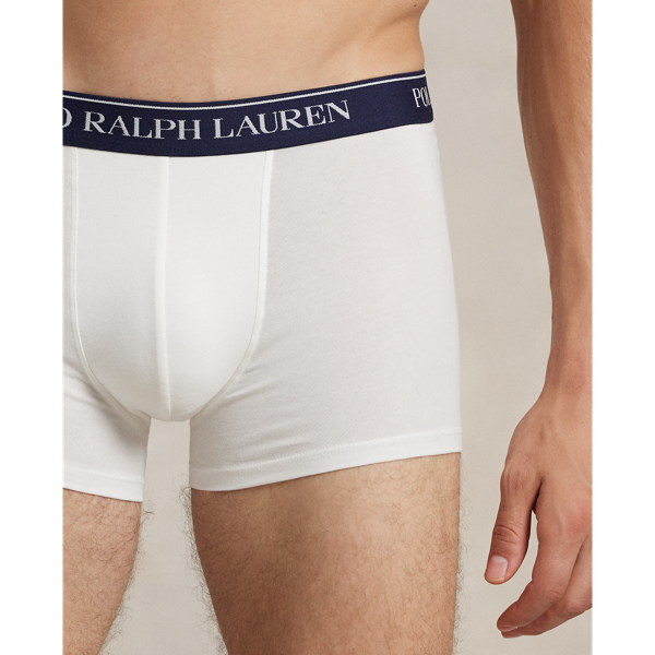 Classic Stretch-Cotton Trunk 3-Pack Polo Ralph Lauren in Rot/Wei&szlig;/Navy 3