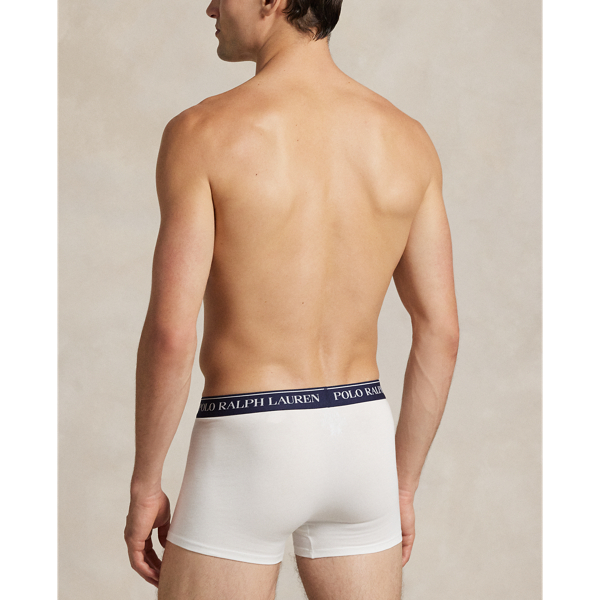 Classic Stretch-Cotton Trunk 3-Pack Polo Ralph Lauren in Rot/Wei&szlig;/Navy 4