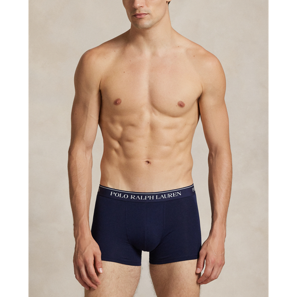 Classic Stretch-Cotton Trunk 3-Pack Polo Ralph Lauren in Rot/Wei&szlig;/Navy 5